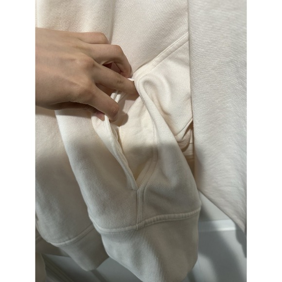 Alo Hazy Mock Neck Pullover Ivory Large - Picture 9 of 9